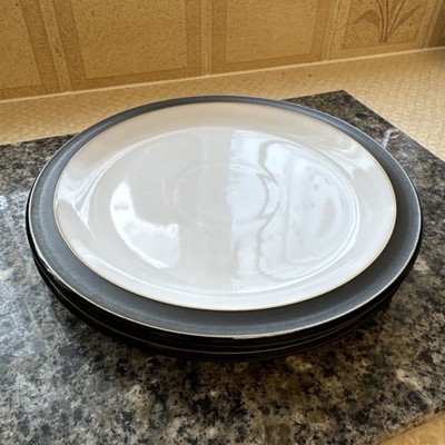 Denby Elements Teller Medium schwarz 22 cm - 2er Set