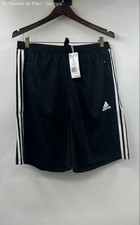 Adidas Athletic Shorts Men's Large Black Striped Logo