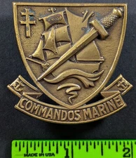 Vintage Commandos Marine Knights Templar Pinback Pin