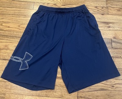 Under Armour Men's Athletic Basketball Tech Graphic 9'' Shorts Navy Blue Small SM