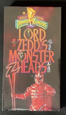 New Sealed 1995 Mighty Morphin Power Rangers Lord Zedd's Monster Heads VHS Tape