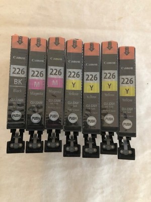 Canon Printer Ink (1) CLI-226BK, (2) CLI-226M, (4) CLI-226Y