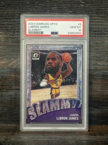 Panini 2023-24 Donruss Optic Slammy! LeBron James #8 Insert PSA 10 Lakers
