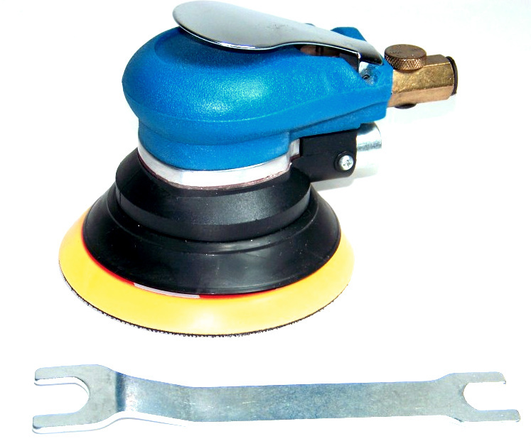 5" Air Palm Sander Random Orbital D A Paint Sander Auto Body Sanding 9000 RPM 