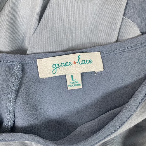 Tanque Fara trenzado Grace & Lace en azul cielo talla L - Imagen 16 de 18