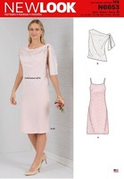 New Look 6653 Misses' Kleid Mit Schulter Krawatte NäHen Muster GrößEn 8 - 20