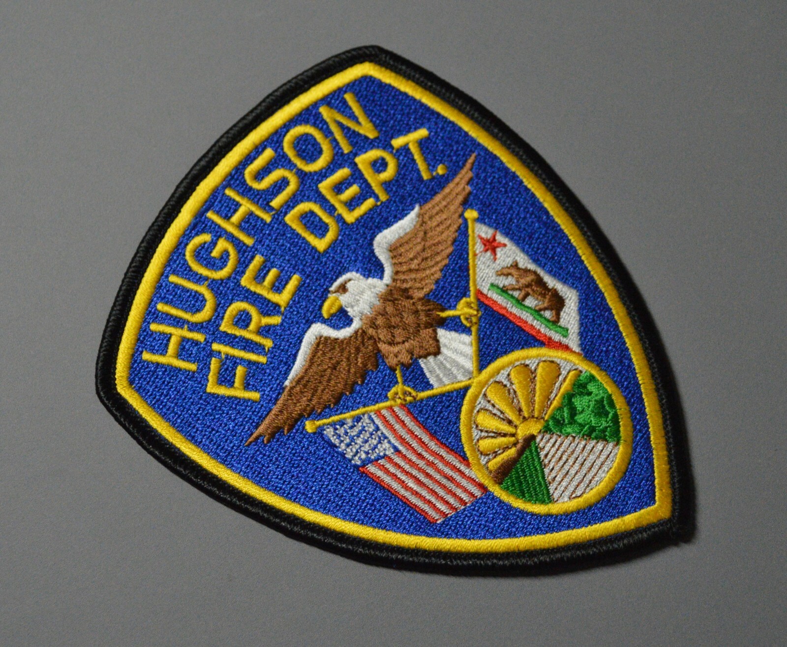 Hughson California Fire Dept. Patch ++ Stanislaus County CA eBay