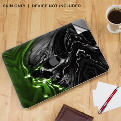Skin Decal Itsaskin Pour MacBook Pro 13 Touch Bar - Crâne Noir, Vinyle Américain