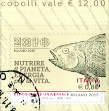 2015 italia repubblica EXPO Milano Xilografie Della Agricoltura Tatti usata