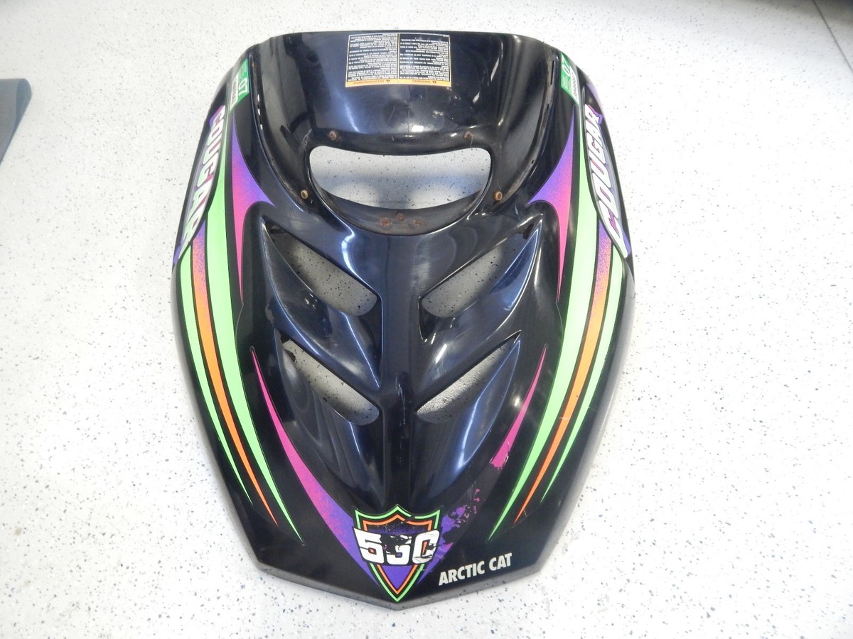 ARCTIC CAT SNOWMOBILE 1997-1998 COUGAR BLACK HOOD ASSEMBLY ARCTIC CAT SNOWMOBILE 1997-1998 COUGAR BLACK HOOD ASSEMBLY