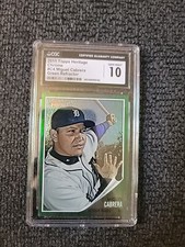 2011 Topps Heritage Baseball Miguel Cabrera Green Chrome - CGC 10! GS68