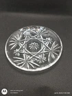 Crystal Vintage Anchor Hocking Prescut Star of David  Snack Glass Bowl Dish