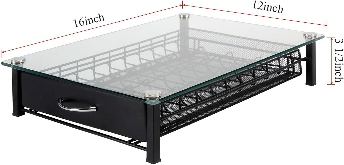 Flagship Nespresso Vertuo Capsule Holder Storage Drawer in Elegant Glass Design