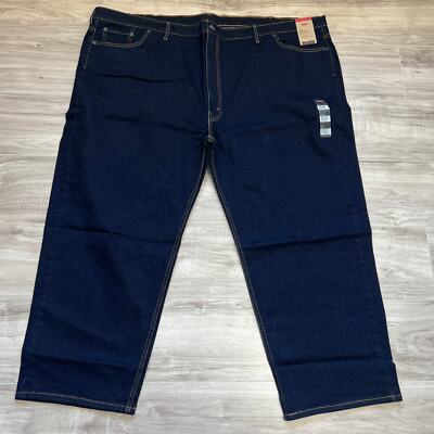 Levi's 550 Relaxed Fit Men's Stretch Dark Wash Jeans Size Big Tall W58  L30