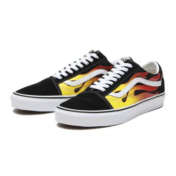 VANS CLASSIC OLD SKOOL SKATE TRAINERS SPORT MEN SHOES FLAME SIZE 13 NEW eBay