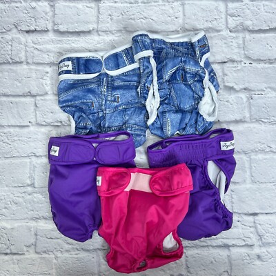 Dog Diaper Joy Doag Cloth Wrap Reusable 5 Large Puppy Padded Period Pants