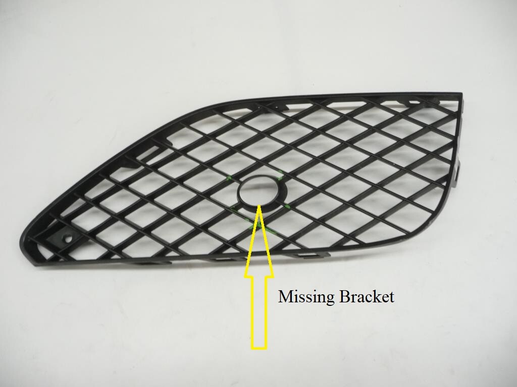 16-17 Bentley Continental GT GTC Front Bumper Grille Black 3W3807648D OEM