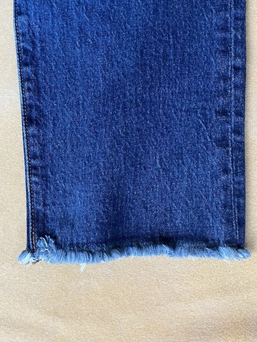 LEVIS PREMIUM WEDGIE STRAIGHT WOMEN'S JEANS 31×26 BUTTON FLY FRINGE HEM NWT - Picture 14 of 15