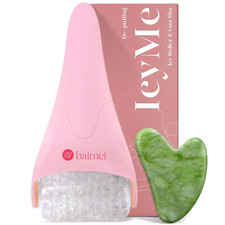 Icyme Cryotherapy Ice Roller and Gua Sha Facial Tools Puffiness Redness Reducing