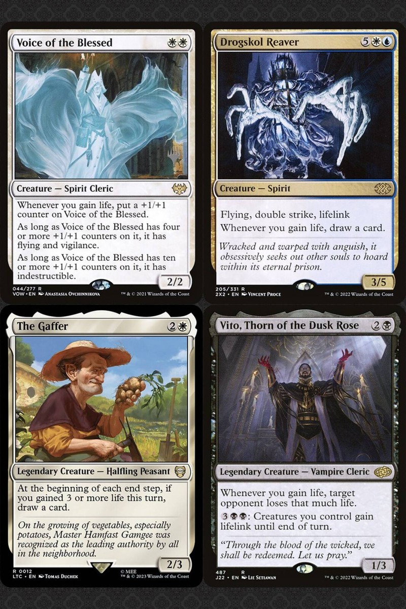 life gain mtg cards Amazon.com: Green/White Life Gain Commander Deck - Custom Built - Elite -  MTG - EDH main image 1