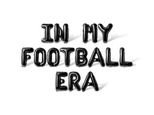 IN MY FOOTBALL ERA Letter Balloon Banner - Football Birthday Party Decorations