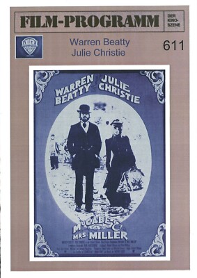 FDK Filmprogramm 611 | McCABE UND MRS. MILLER | Warren Beatty, Julie Christie