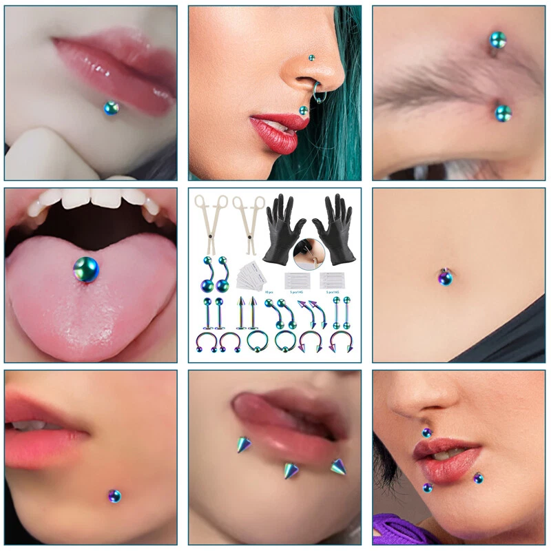 Piercing Kits for All Body Piercings Jewelry&Piercing Needle with