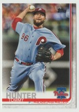 2019 Topps #619 Tommy Hunter Baseball Card Philadelphia Phillies