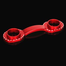 3D Red Engrave Front Fork Brace Stabilizer Holder For Kawasaki KLR650 08-2023