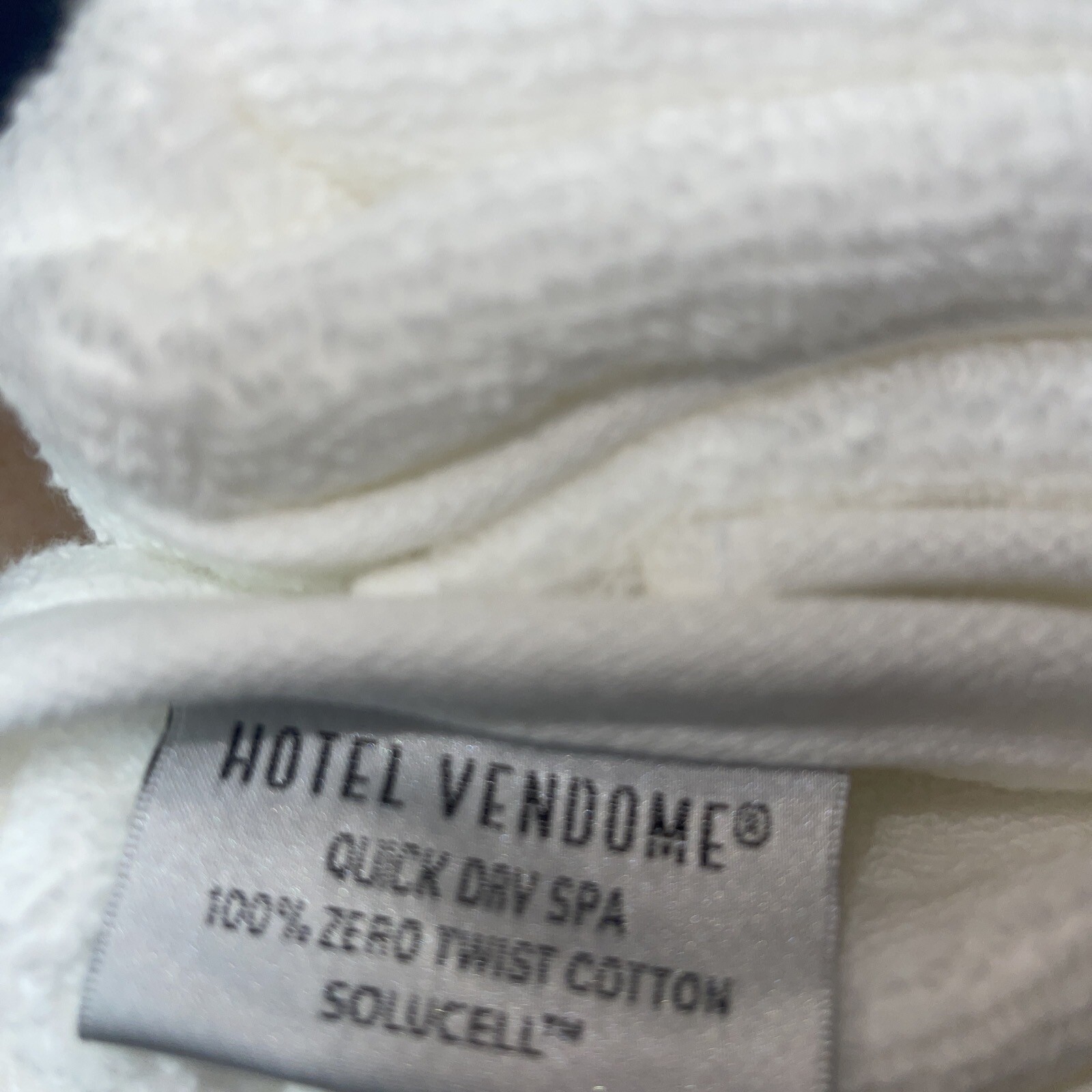 Hotel Vendome Quick Dry Spa 100 Zero Twist COTTON Bath TOWEL 30x56