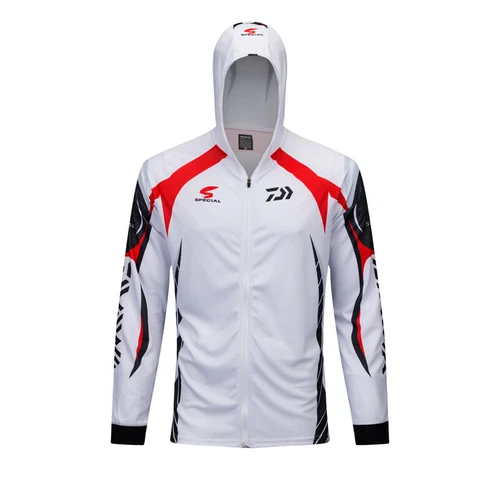 Hombres Pesca Camisas con Capucha Protector Solar Ropa Camisa Secado Rápido Manga Larga Abrigo - Imagen 6 de 30