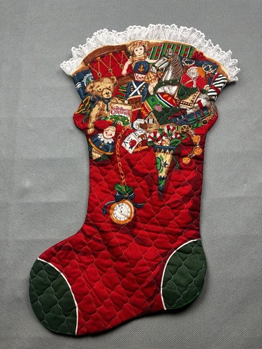VTG VIP Cranston Stocking Jumbo 30” Hand Crafted The Night Before Christmas - Picture 13 of 14