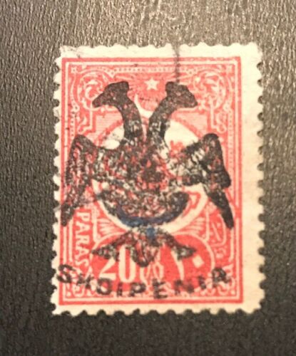 Albania 1915 14 Essad Post Stamp $850 - 第 1/2 張圖片