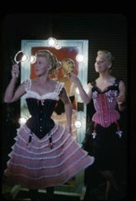 Ginger Rogers in Busty Black Pink Corset dress Original 35mm Transparency