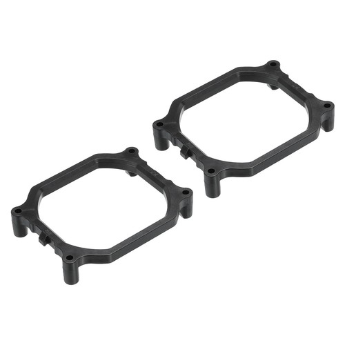 PATIKIL Lot De 2 Filtres De Ventilateur De Refroidissement Avec Vis, 80 Mm En ABS Pour Grille De Ventilation Noir