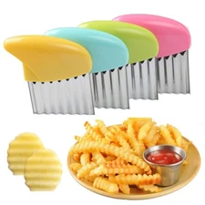 Vegetable Potato Carrot Wavy Cutter Potato Chips Stainless Steel Corrugated Wave