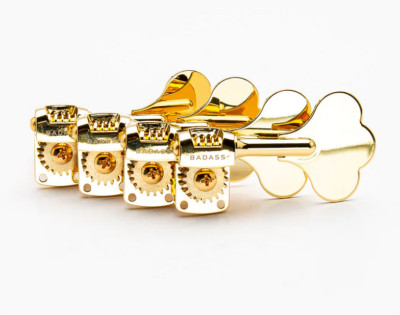 (4 inline) Leo Quan  Gold Badass OGT Mini  Custom Bass Tuners TK-7821-002