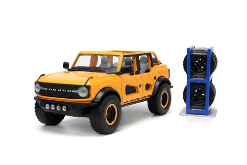2021 FORD BRONCO WITH EXTRA WHEELS 1/24 scale DIECAST CAR JADA TOYS 34025 - 第 3/10 張圖片
