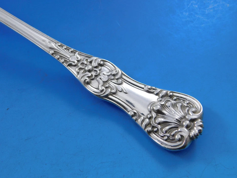 Juego de 4 cucharas para servir de plata esterlina English King by Tiffany and Co 8 1/2" Foto 4 de 4