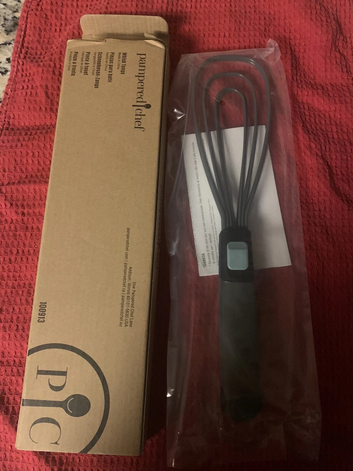 Pampered Chef Whisk Tongs New Item NIB