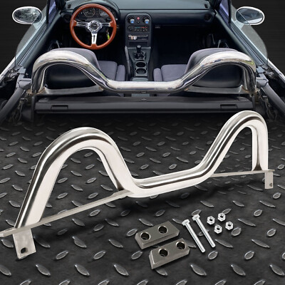 4-Point Stainless Steel Stabilize Support Roll Bar For Mazda Miata MX5