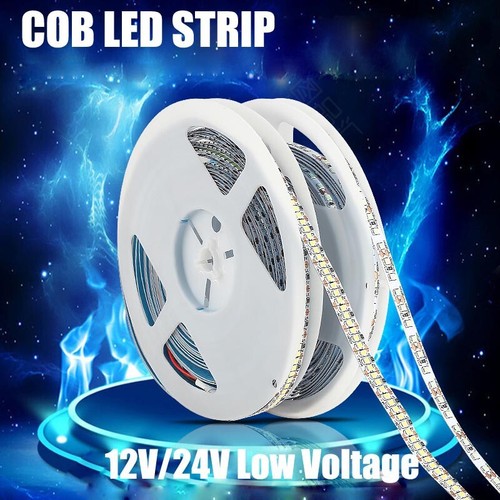 10M/16.4ft COB LED Strip Light Flexible Tape Light 120LED 180LEDs/M 12V 24V 2835