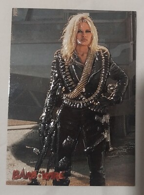 1996 Topps Barb-Wire Pamela Anderson Embossed Insert Card E10