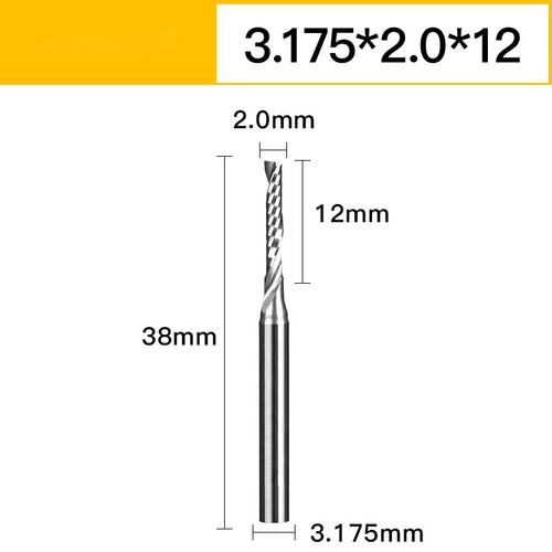 Z=1, poliert,VHM Schaftfräser, Einzahnfräser Ø 2 bis 12 mm, 3 - 70mm Lang NEU - Picture 9 of 33