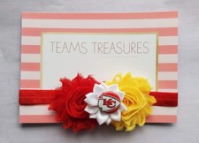 KC Chiefs headband Kansas City football headband Chiefs football baby gift