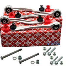 4x FEBI Querlenker Lenker mit Schrauben Audi A4 B8 A5 8T Q5 8R Vorne Oben L+R