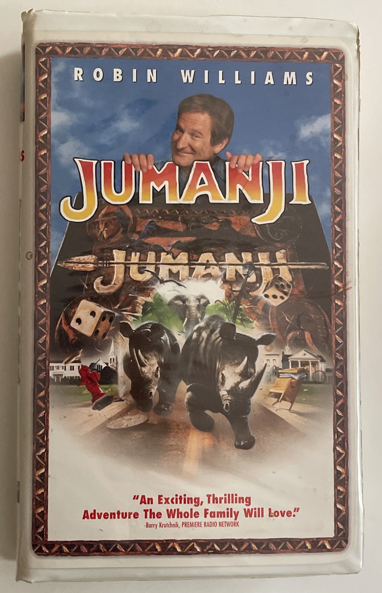 Jumanji Starring Robin Williams Vhs 1996 Closed
