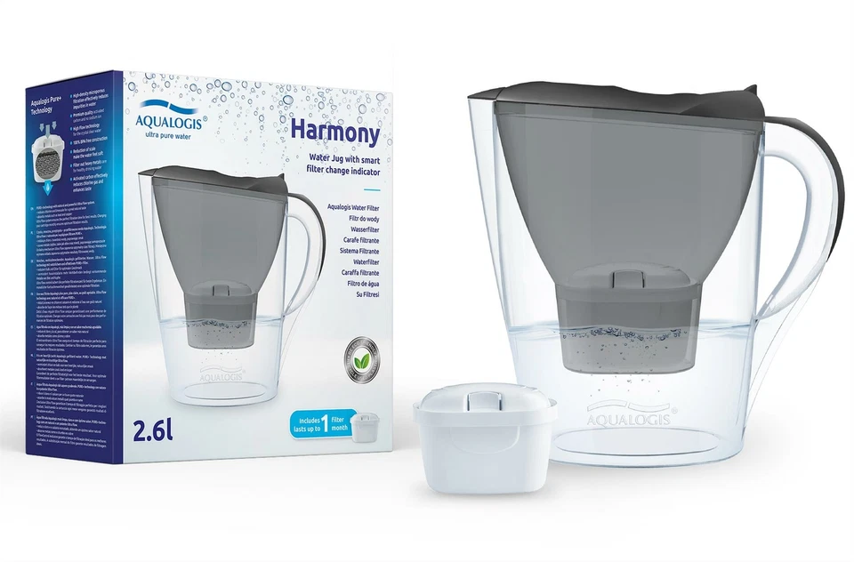 Aqualogis 2.6L Water Filter Jug and 1 Year Cartridges Pack For Brita Maxtra Plus - Image 2 of 4