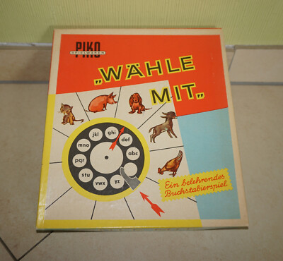 PIKO Spielwaren (DDR) Spiel ''Wähle mit'' Ein belehrendes Buchstabierspiel OVP