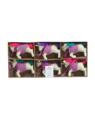 Guirnalda de cuerda de 6 pies de largo con 6 suéter colgante unicornios de Navidad - Imagen 2 de 2